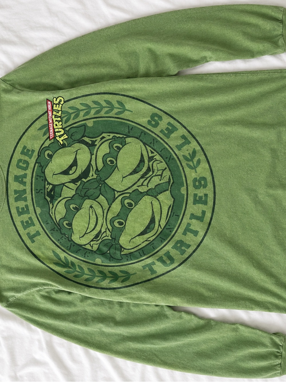 Nickelodeon Teenage Mutant Ninja Turtles Green Graphic Long Sleeve